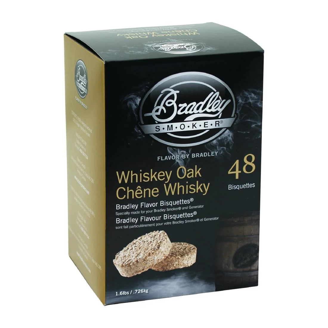 Bradley Food Smoker Whisky Oak Flavour Bisquette (48 Pack)
