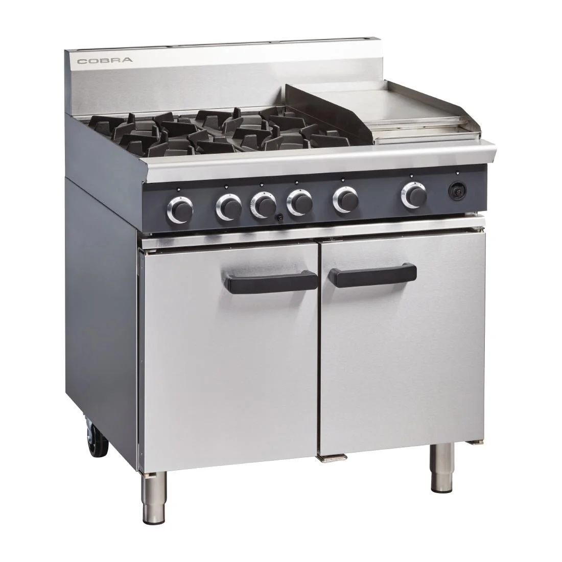 Blue Seal Cobra Gas Range 4 Burner Static Oven with Griddle CR9C