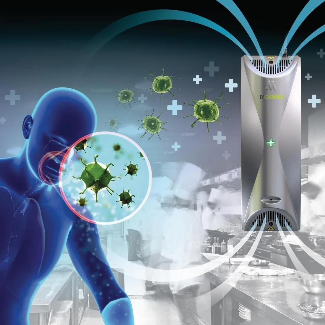 HyGenikx Air Steriliser for Food Areas White Finish - Image 3