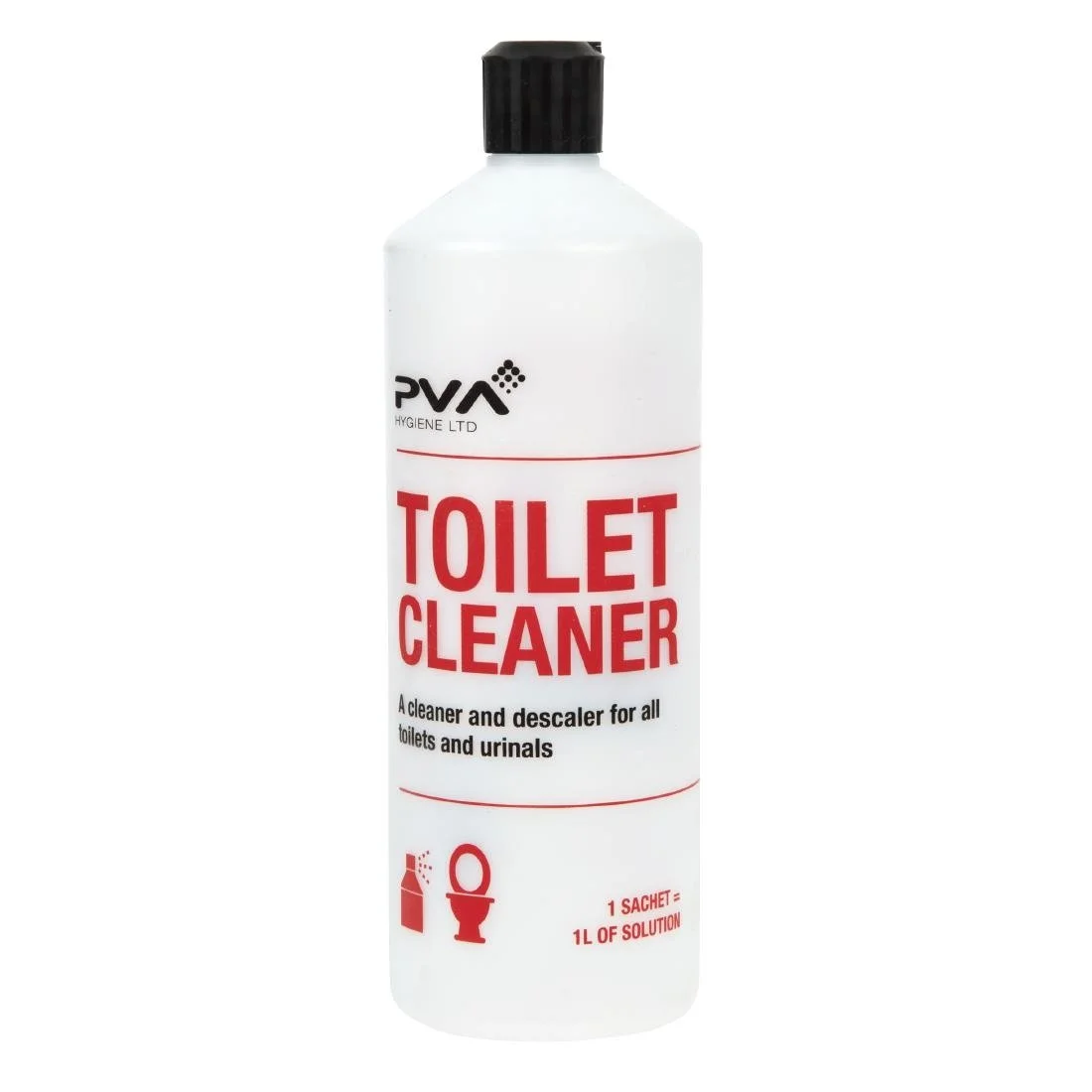 PVA Hygiene Toilet Cleaner Squeezy Bottle 1Ltr - Image 1
