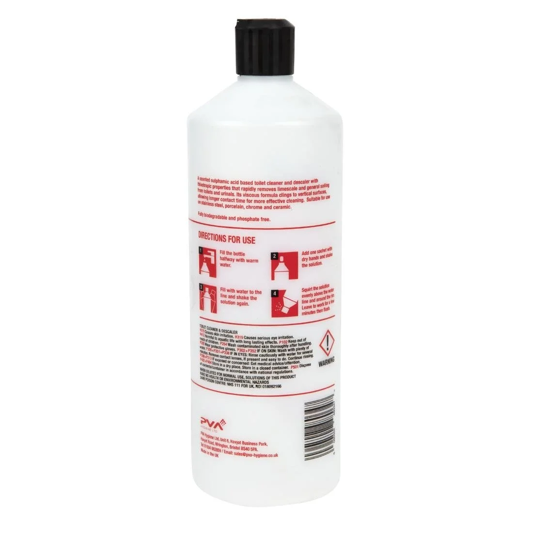 PVA Hygiene Toilet Cleaner Squeezy Bottle 1Ltr - Image 2