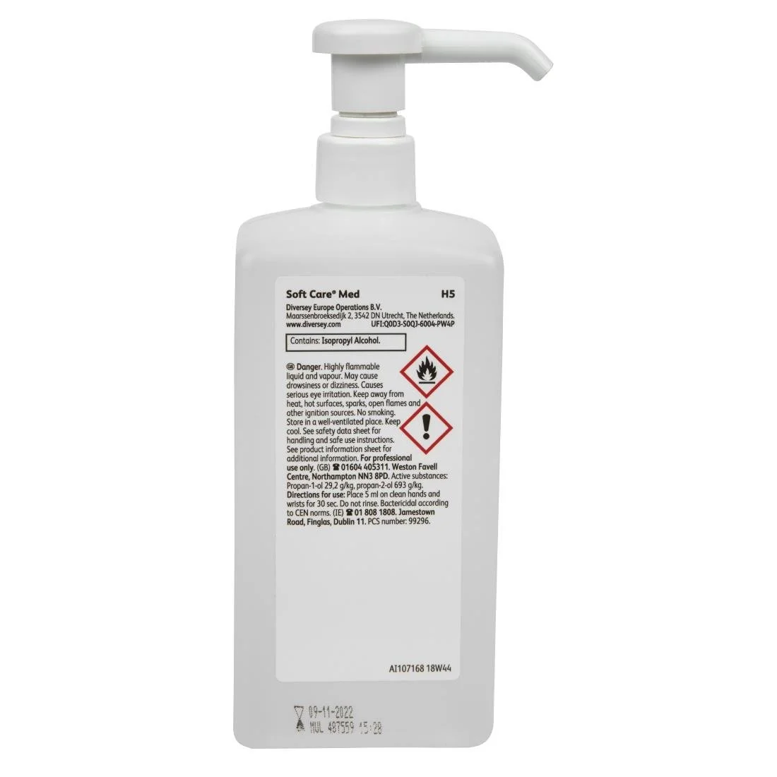 Diversey SoftCare H5 Alcohol Hand Sanitising Gel 500ml (Single Pack) - Image 3