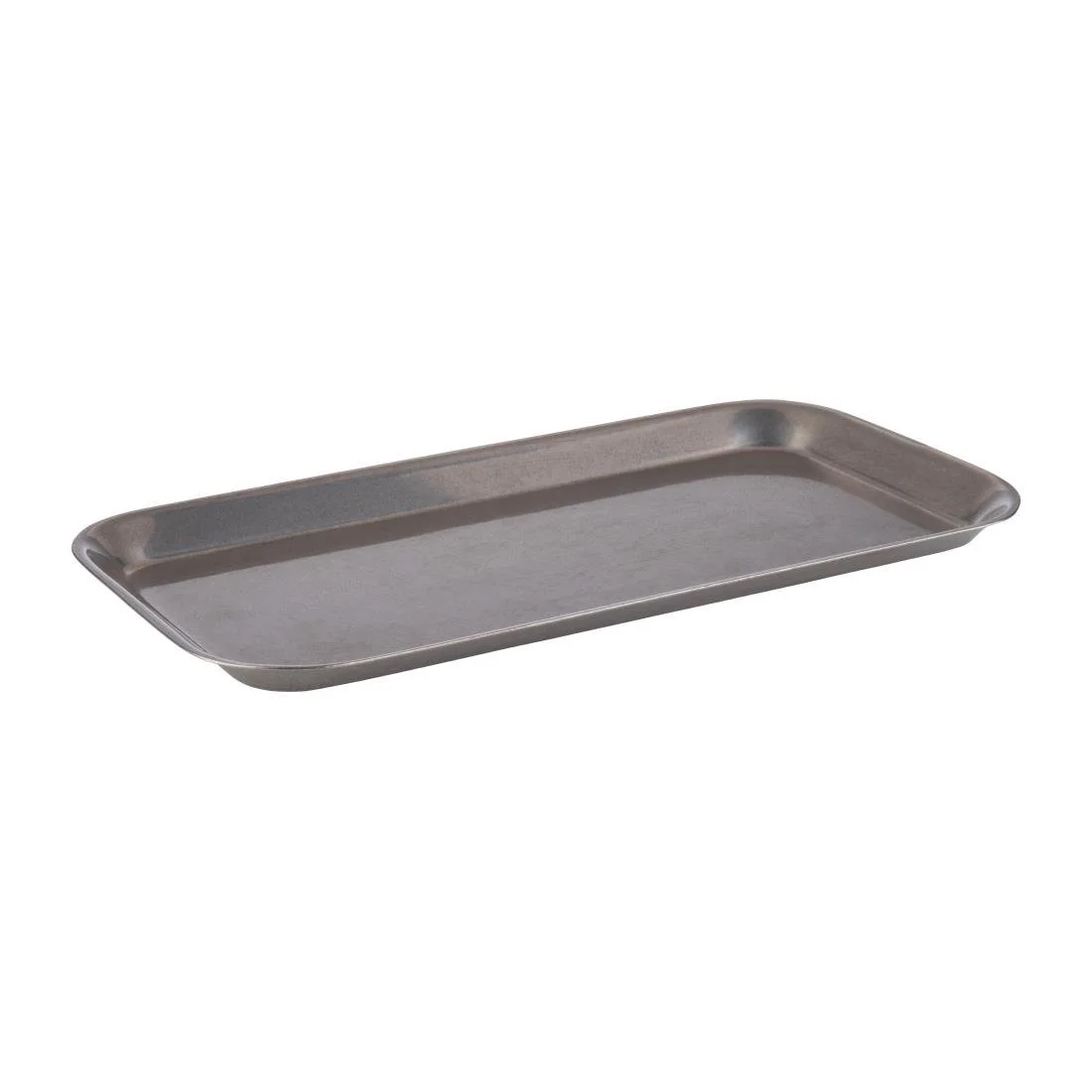 APS Vintage Stainless Steel Serving Tray - 340x180x15mm - Image 1