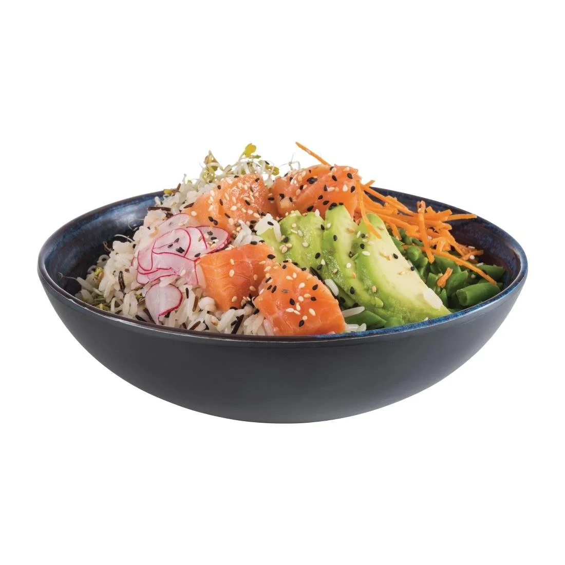 APS Loops Blue Melamine Deep Bowl 290mm - Image 2