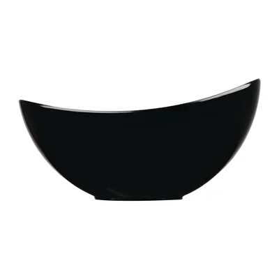 Churchill Melamine Buffet Bowls Black 355x250mm (2 Pack) - Image 1