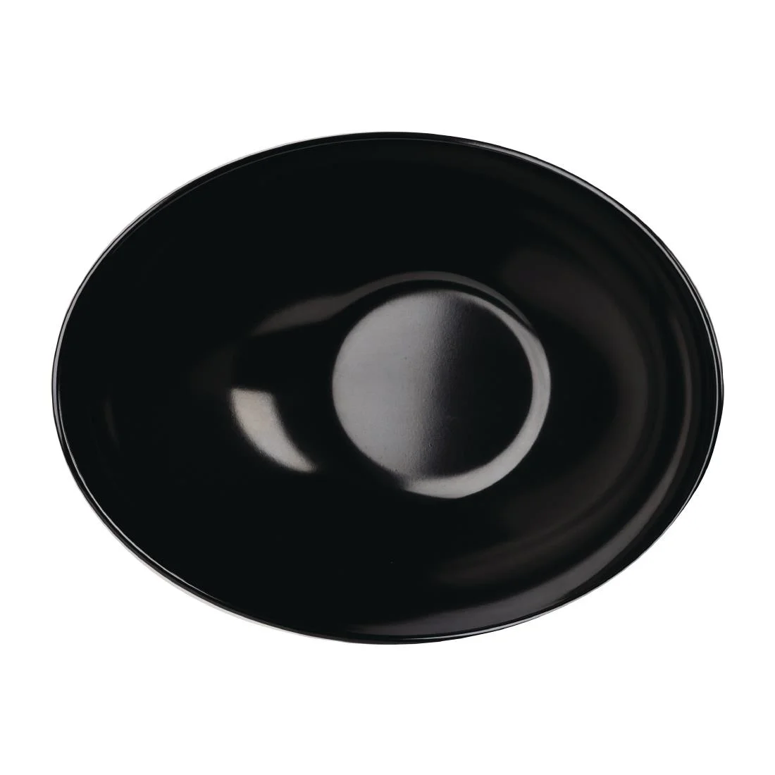 Churchill Melamine Buffet Bowls Black 355x250mm (2 Pack)