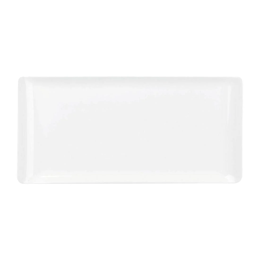 Churchill Melamine Rectangular Trays White 300x145mm (4 Pack)