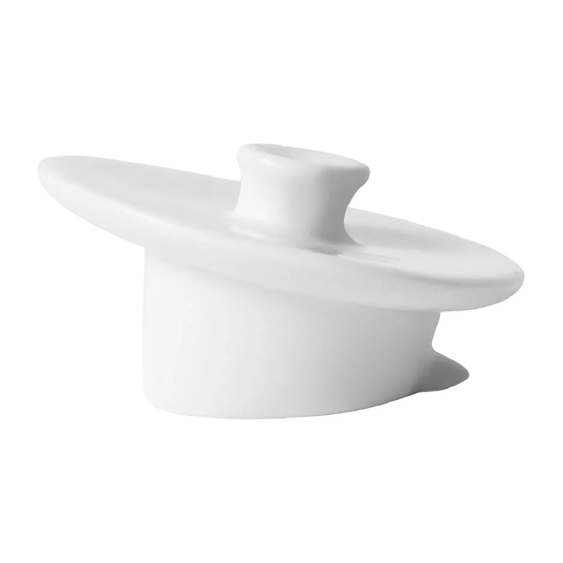 Churchill Art de Cuisine Menu Porcelain Lids for 420ml Beverage Pots (6 Pack) - Image 2