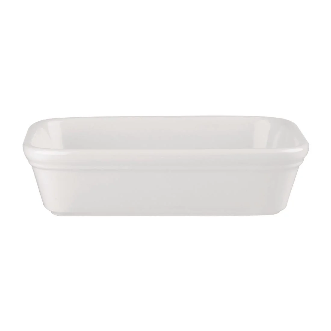 Churchill Cookware Shallow Rectangular Dishes White 155x115mm (12 Pack)