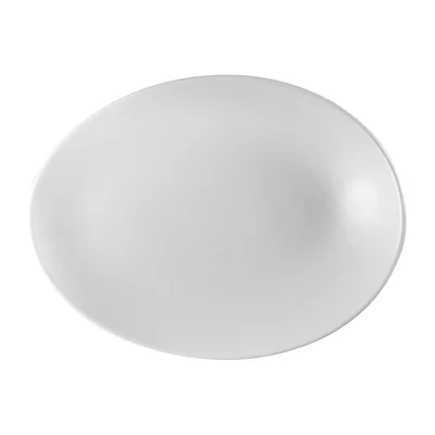 Churchill Orb Oval Plates White 346x263mm (12 Pack) - Image 1