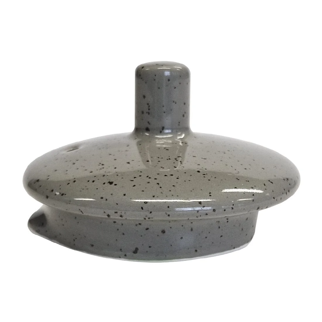 Churchill Stonecast Peppercorn Grey Replacement Lids for 426ml Teapots (6 Pack)