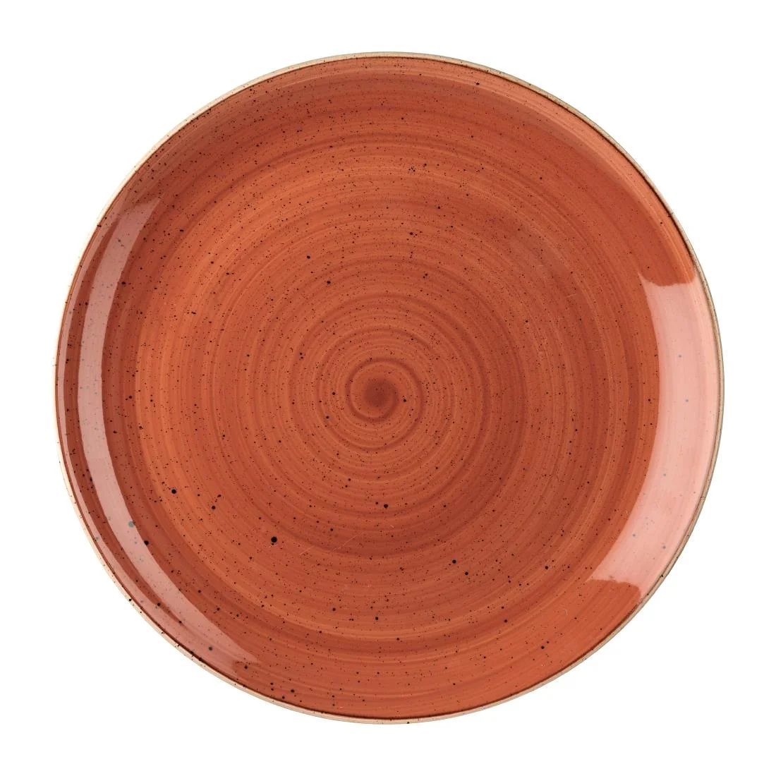 Churchill Stonecast Evolve Coupe Plates Spiced Orange 324mm (6 Pack)