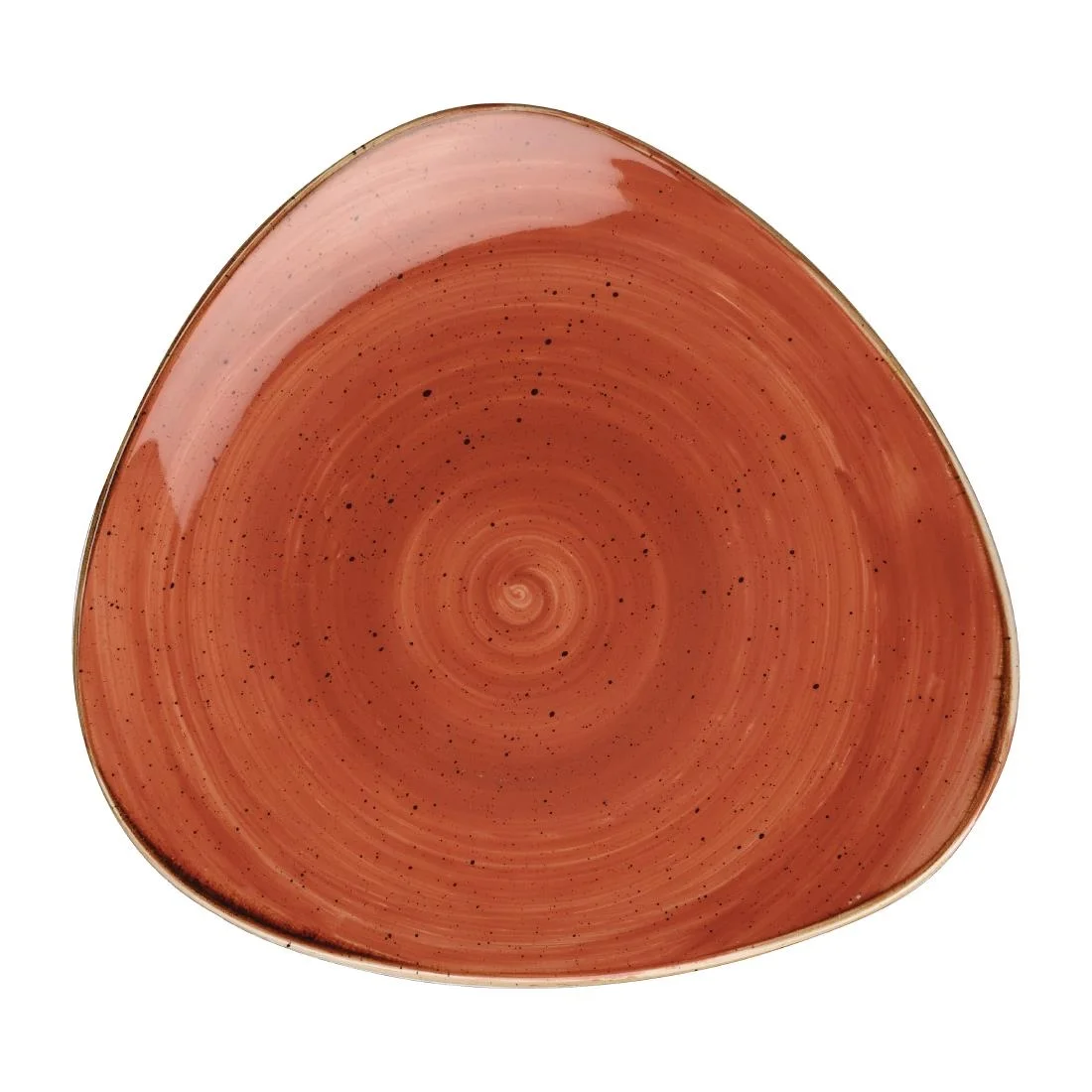 Churchill Stonecast Lotus Plates Spiced Orange 245mm (12 Pack)
