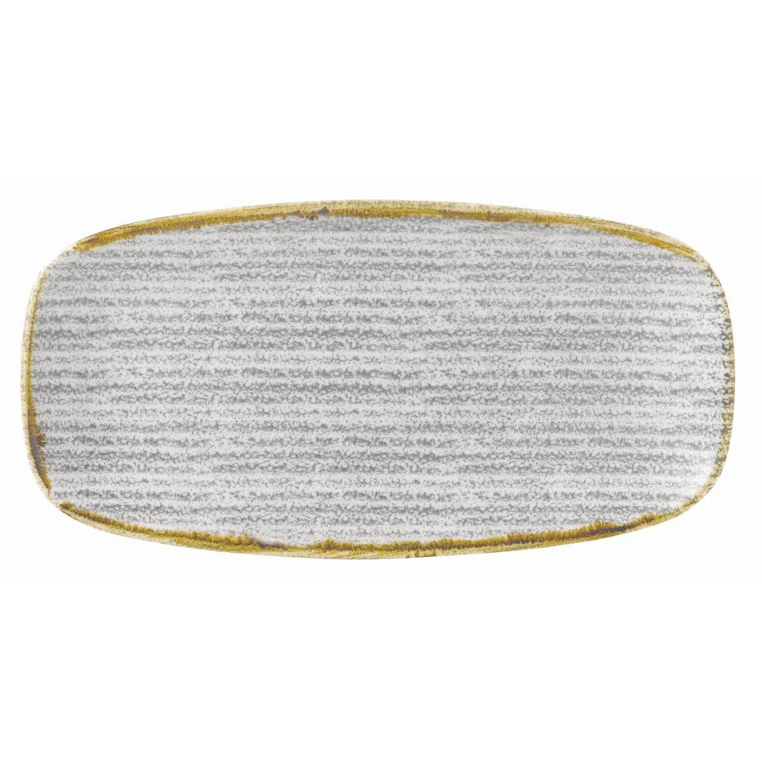 Churchill Studio Prints Homespun Oblong Plates Stone Grey (6 Pack)