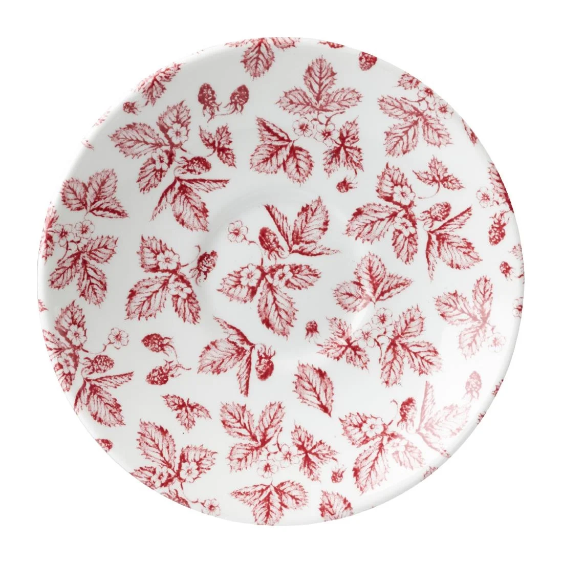 Churchill Vintage Prints Saucers Cranberry Bramble 141mm (12 Pack)
