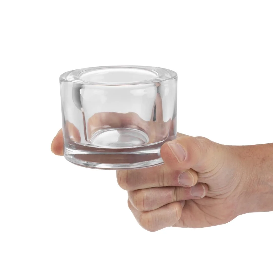 Utopia Chunky Clear Tealight Holders (12 Pack) - Image 5