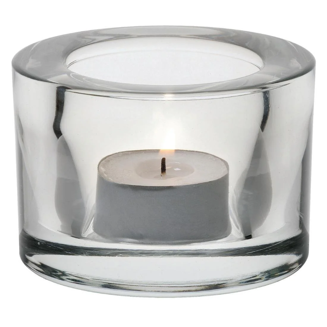 Utopia Chunky Clear Tealight Holders (12 Pack) - Image 2