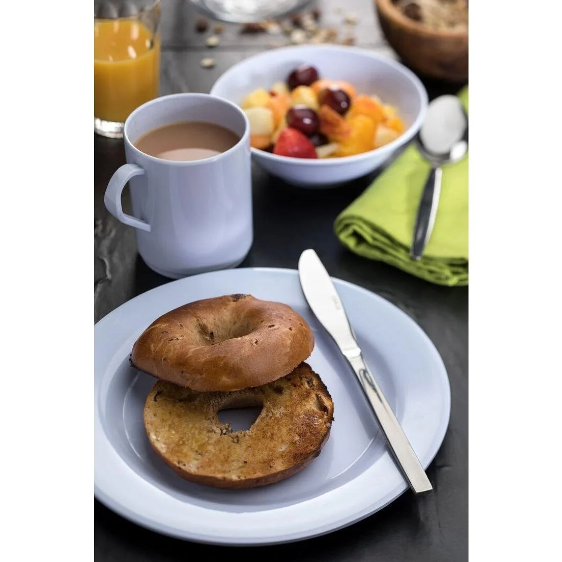 Utopia Melamine Bowls White 150mm (12 Pack) - Image 2