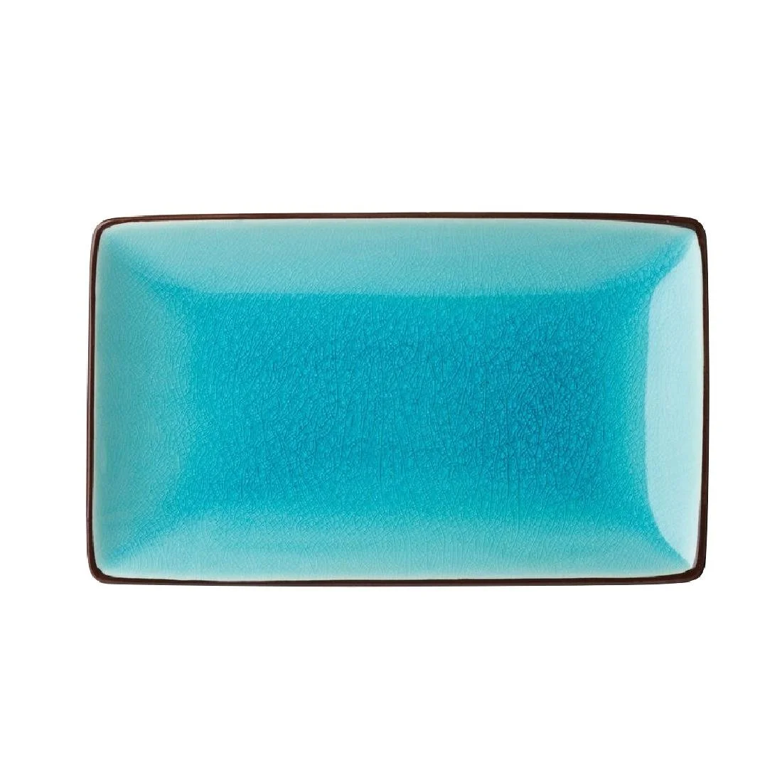 Utopia Soho Aqua Rectangular Plates 210x140mm (6 Pack) - Image 1