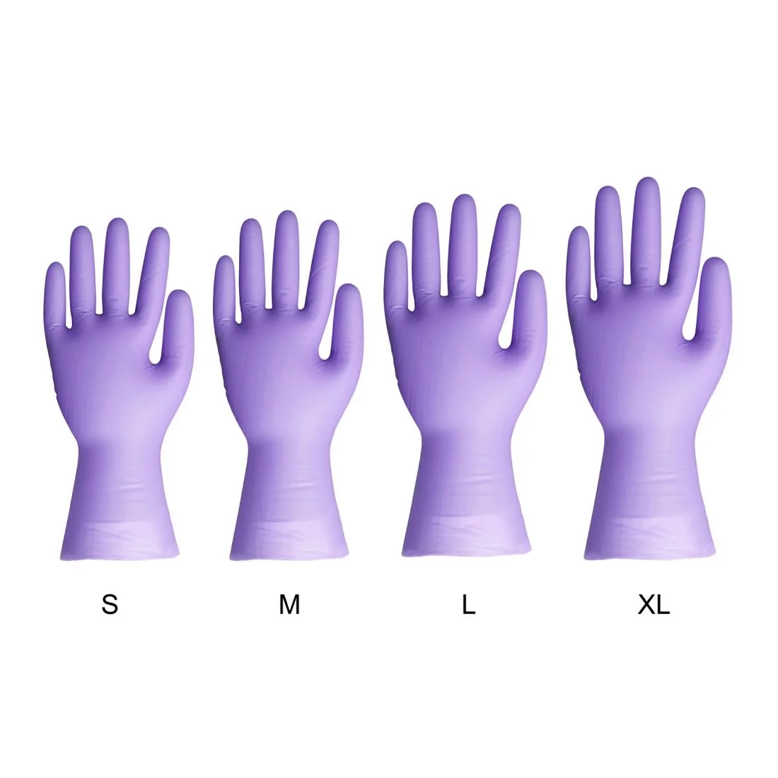 Hygiplas Vinyl Purple Powder Free Gloves - Image 5