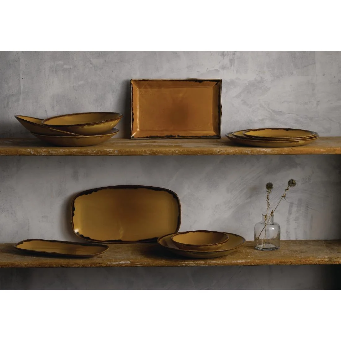 Dudson Harvest Coupe Plates Mustard 288mm (12 Pack) - Image 3