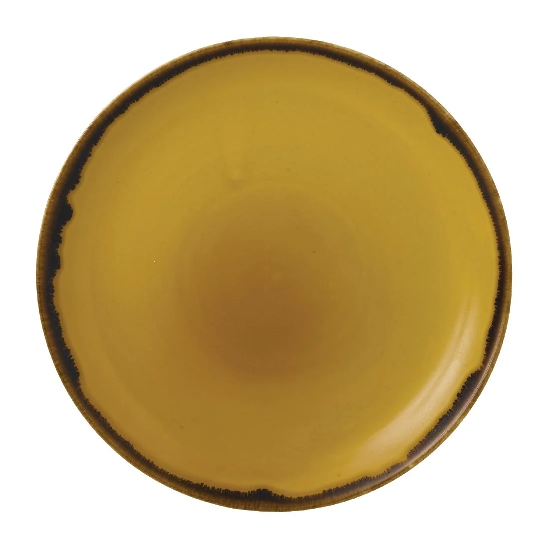 Dudson Harvest Coupe Plates Mustard 165mm (12 Pack)