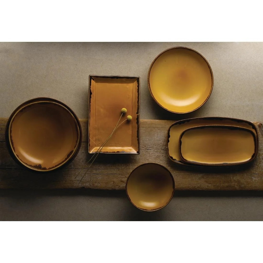 Dudson Harvest Coupe Bowls Mustard 182mm (12 Pack) - Image 5