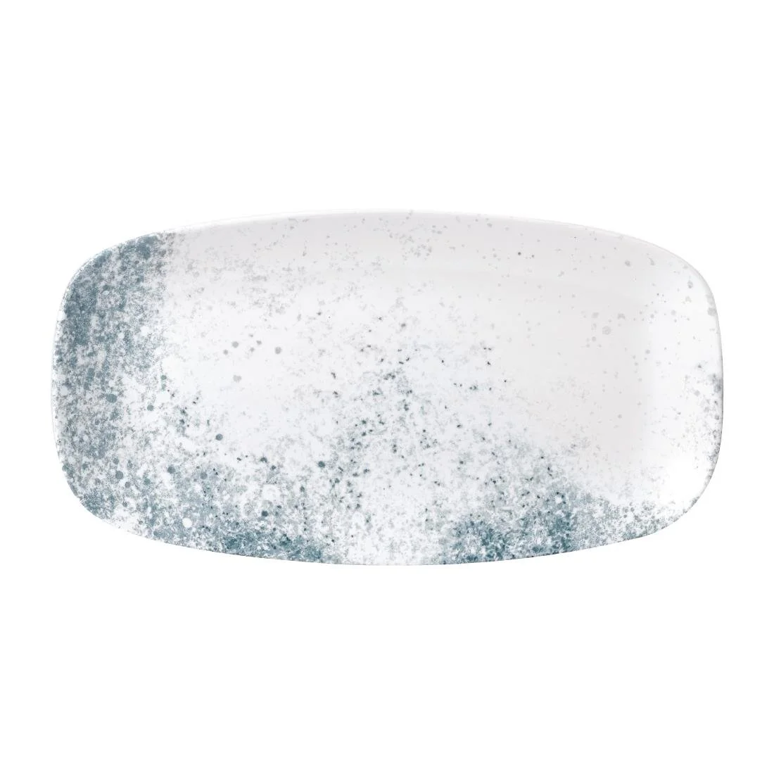 Studio Prints Haze Blue Chefs' Oblong Plates No. 3 11 3/4 x 6 " (12 Pack)