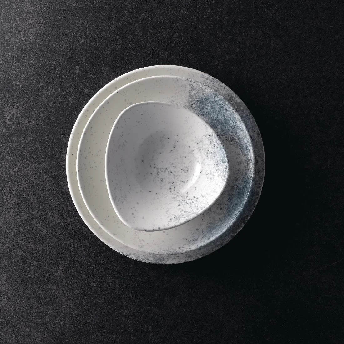 Studio Prints Haze Blue Triangle Bowls 13oz (12 Pack) - Image 3