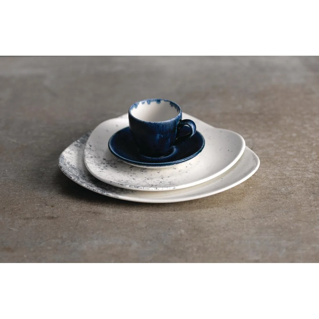 Studio Prints Haze Blue Triangle Plates 10 1/2 " (12 Pack) - Image 2
