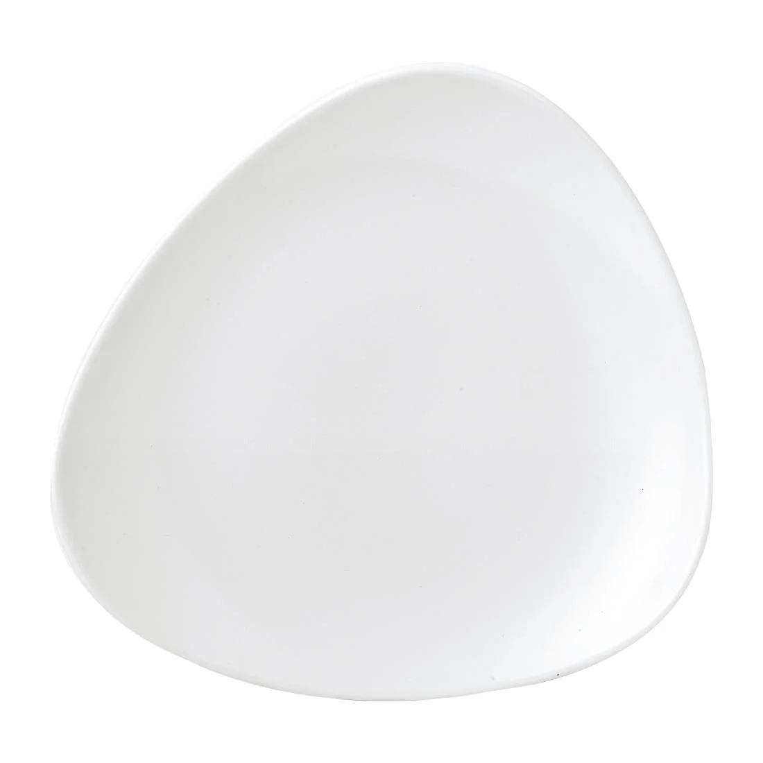 Churchill Vellum Triangle Plates White 229mm (12 Pack)
