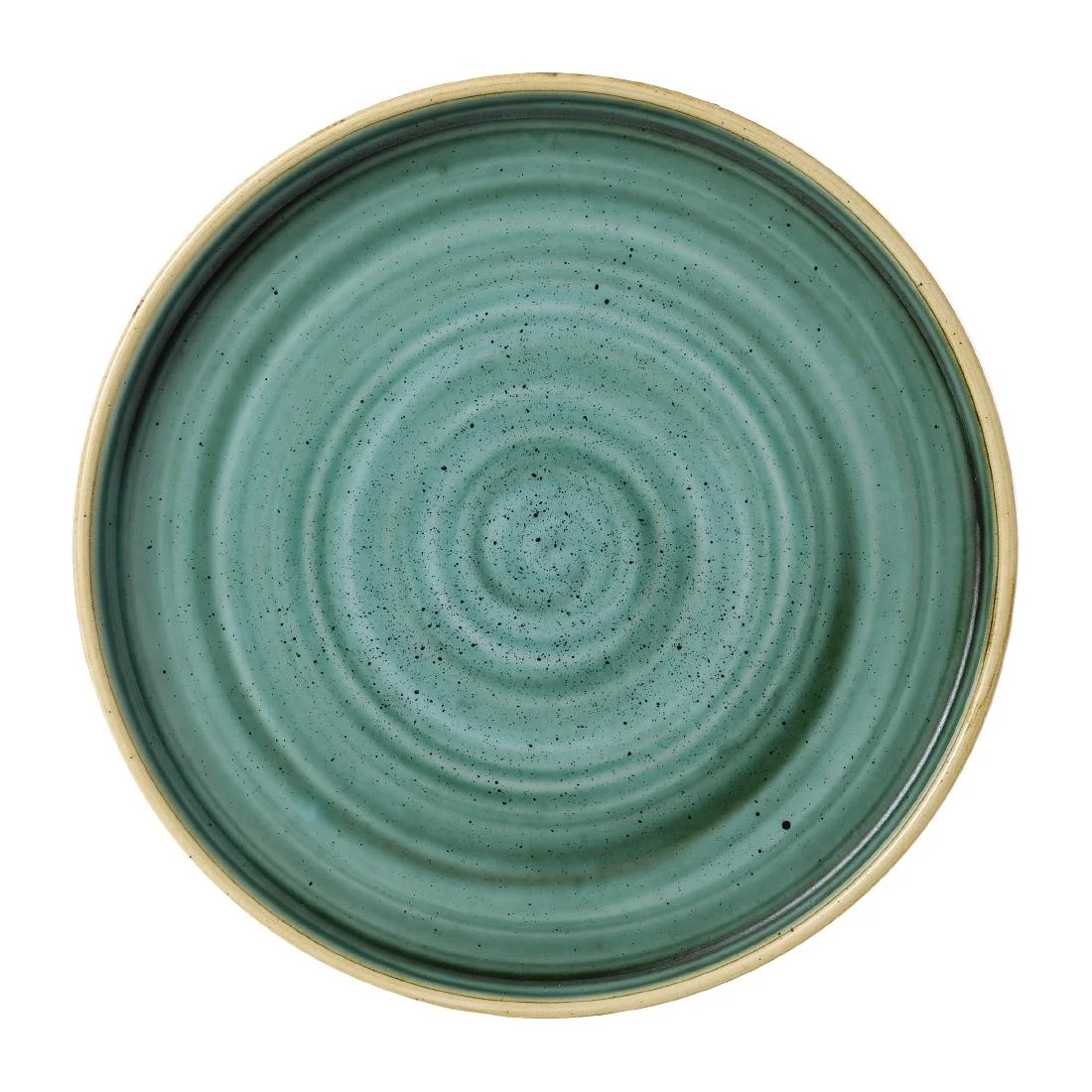 Stonecast Samphire Green Walled Plates 8 1/4 " (6 Pack)