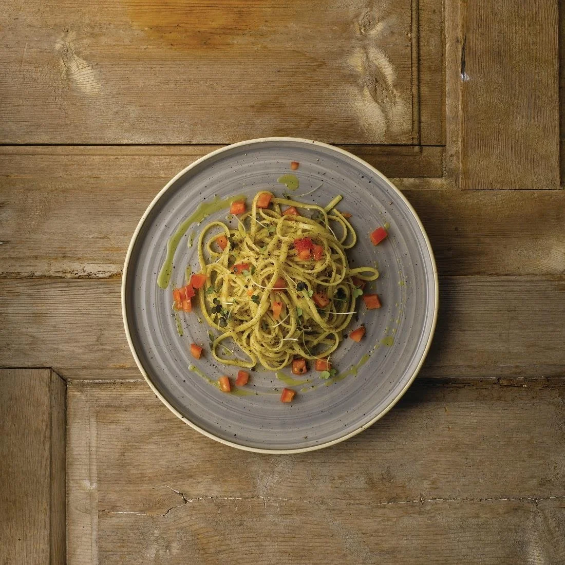 Stonecast Peppercorn Grey Walled Plates 6 1/8 " (6 Pack) - Image 3