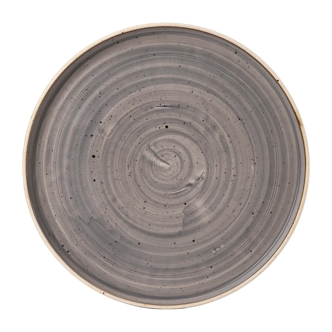 Stonecast Peppercorn Grey Walled Plates 6 1/8 " (6 Pack)