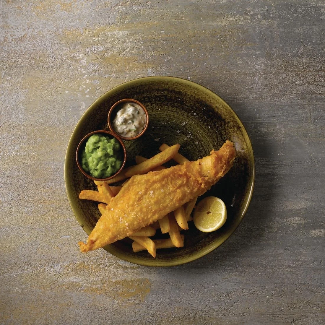 Stonecast Plume Olive Coupe Plates 8 2/3 " (12 Pack) - Image 2
