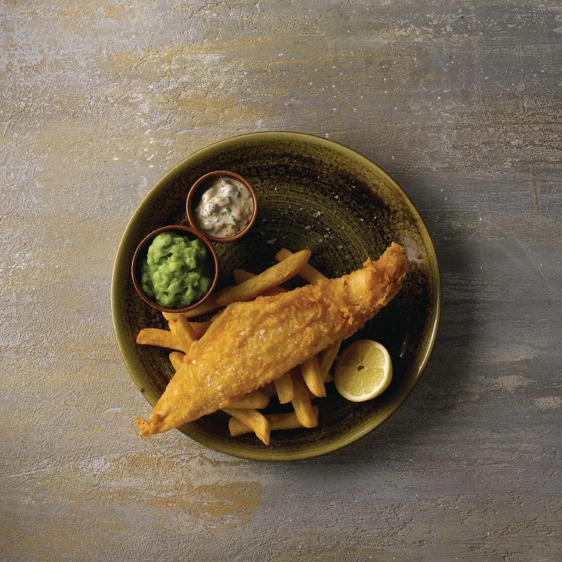 Stonecast Plume Olive Coupe Plates 8 2/3 " (12 Pack) - Image 2