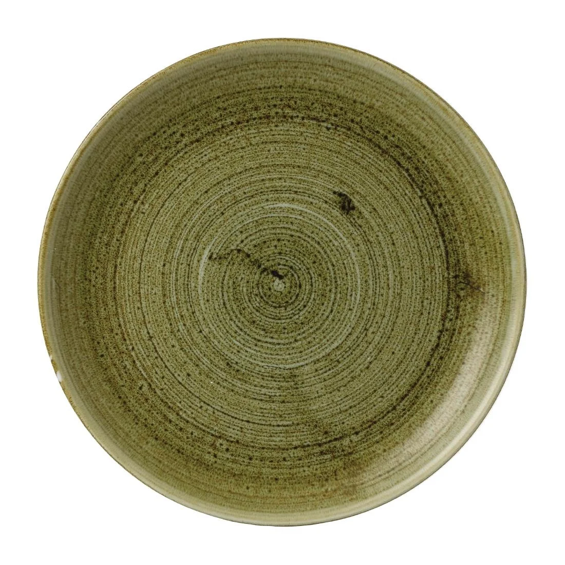 Stonecast Plume Olive Coupe Plates 10 1/4 " (12 Pack)