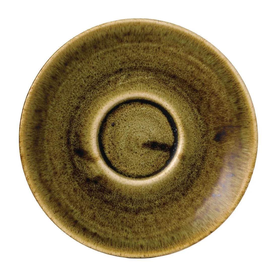Stonecast Plume Olive Espresso Saucers 4 1/2 " (12 Pack)
