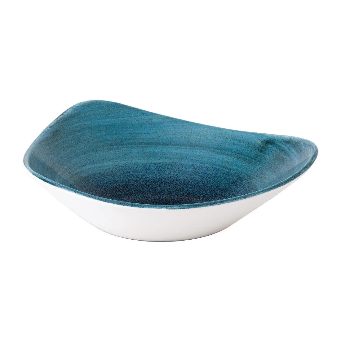 Churchill Stonecast Aqueous Lagoon Triangle Bowls 235mm (12 Pack) - Image 1