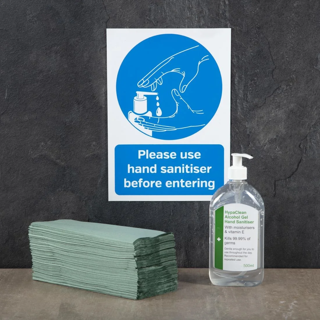 Jantex Z Fold Green Hand Towels 1Ply - Image 5