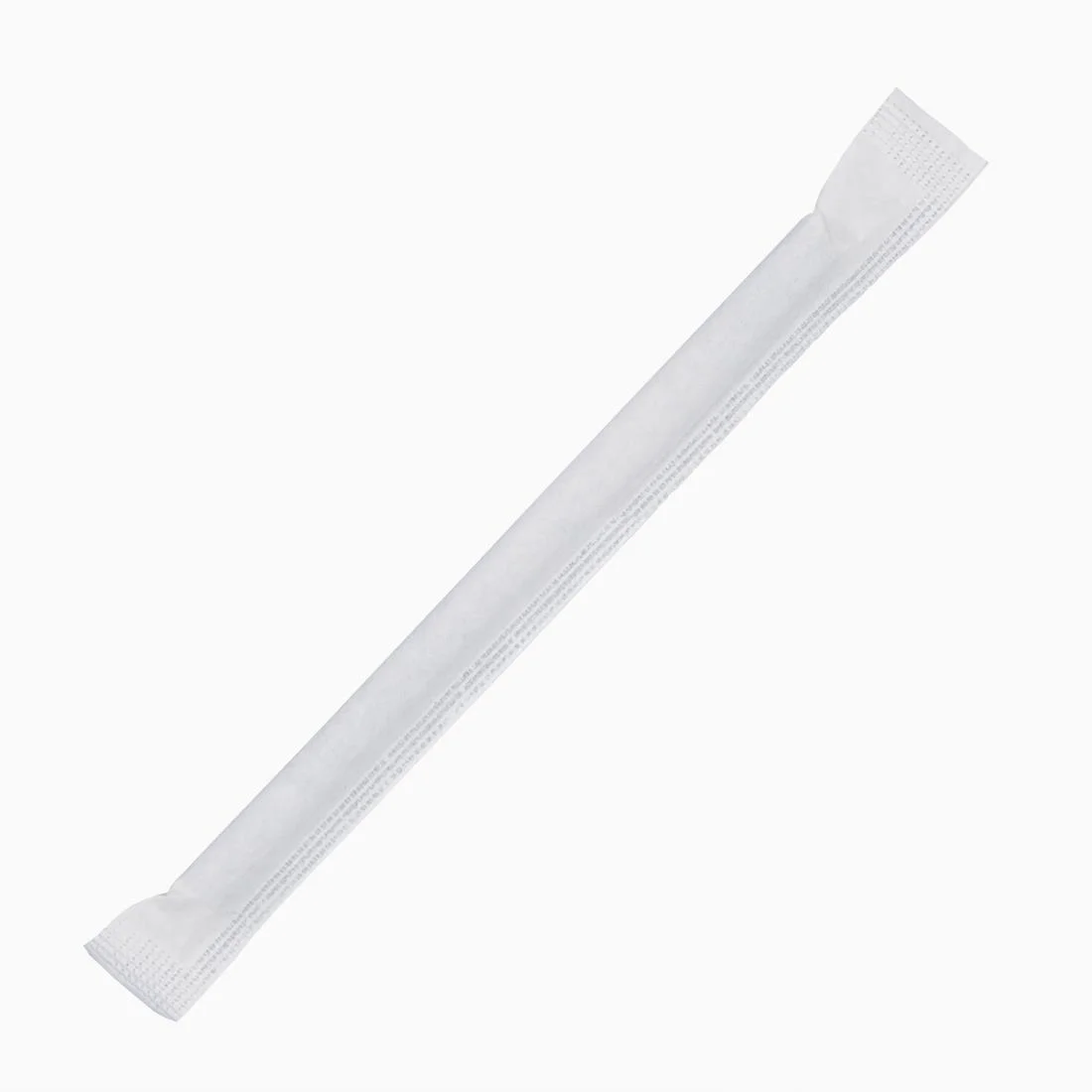Fiesta Compostable Individually Wrapped Paper Cocktail Stirrer Straws Black (Pack of 250) - Image 2