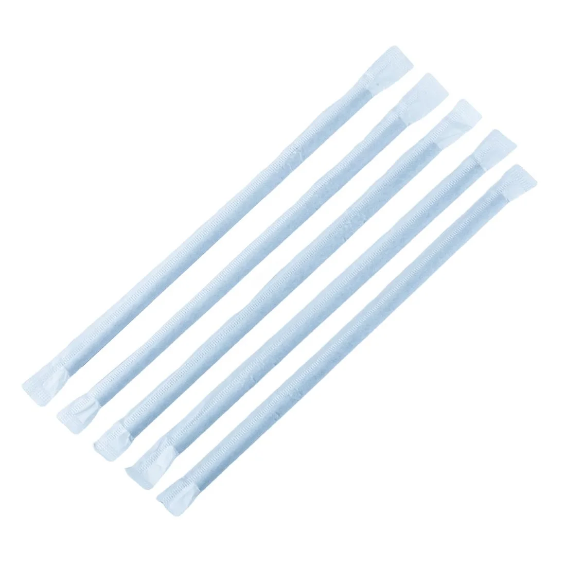 Fiesta Compostable Individually Wrapped Bendy Paper Straws Black (Pack of 250)