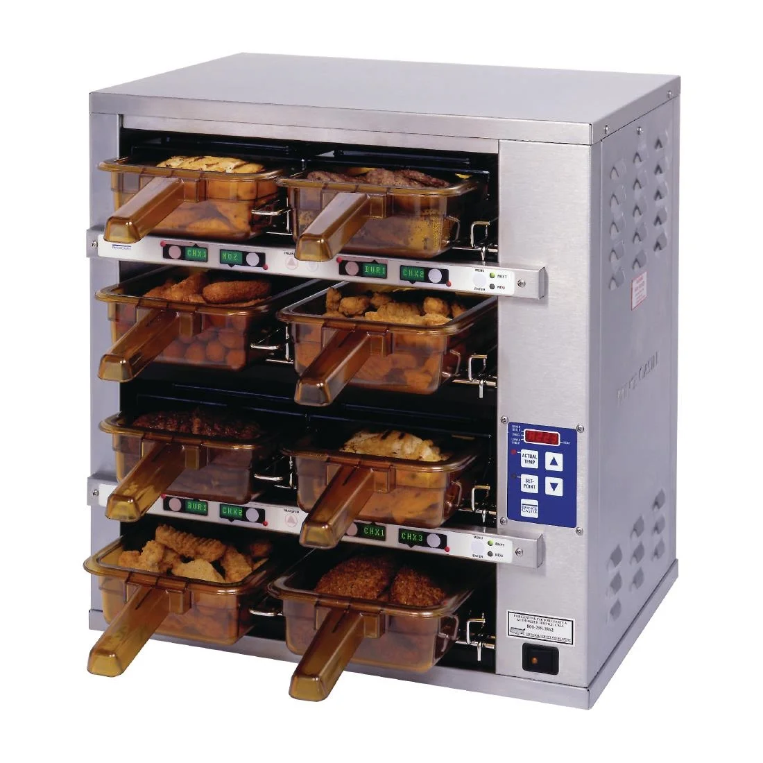 Prince Castle MenuTrak Dedicated Hot Holding Bin DHB4PT-20BCE - Image 1