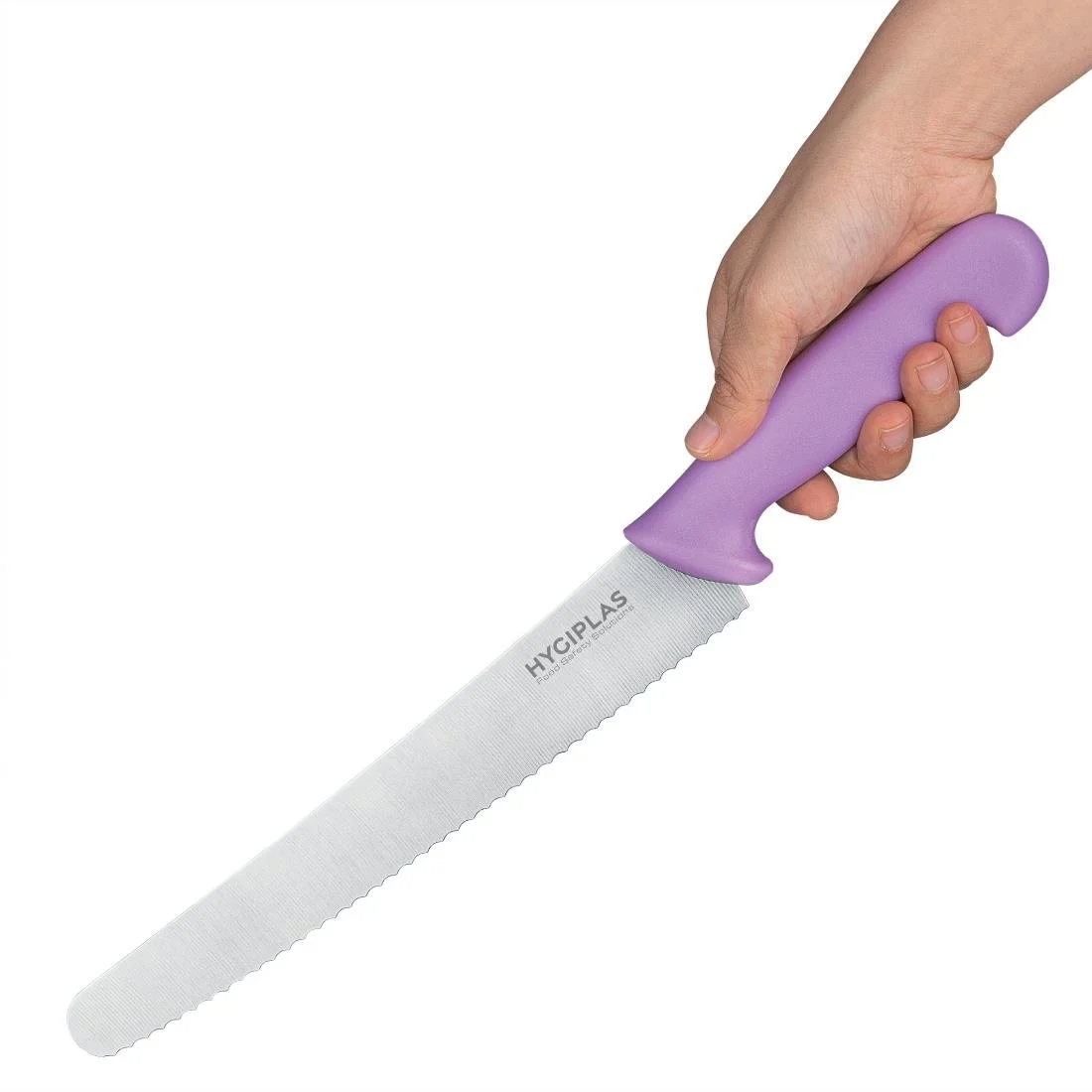 Hygiplas Serrated Pastry Knife Purple 25.4cm - Image 2