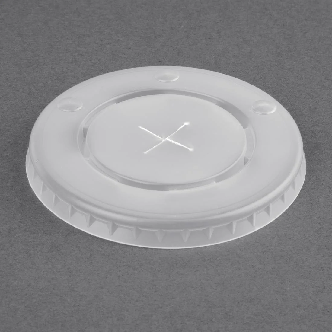 Fiesta Recyclable Polystyrene Lids for 12oz Cold Paper Cups 80mm (Pack of 1000)