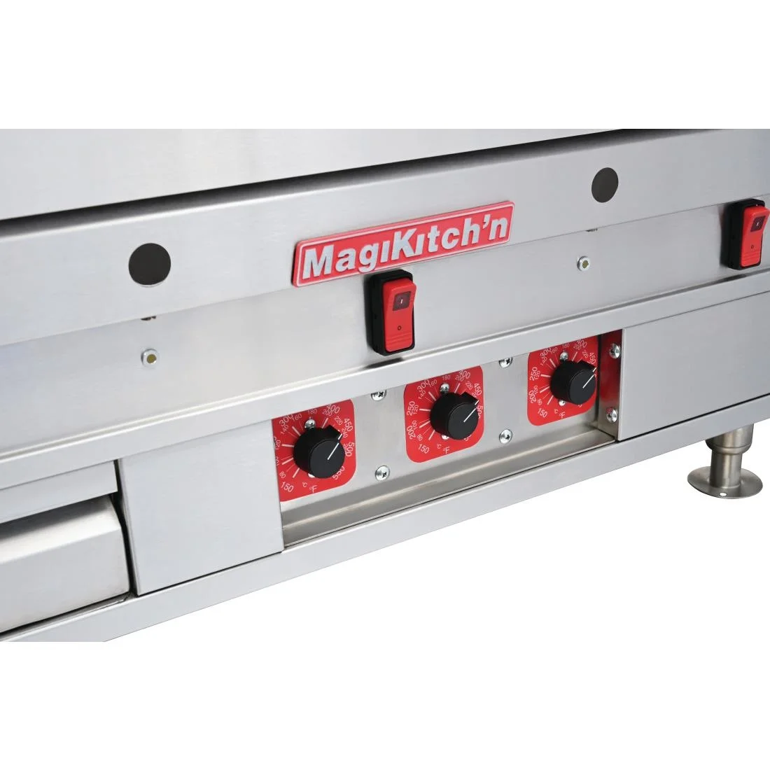 MagiKitch'n MKE Heavy Duty Chrome Electric Griddle - Image 3