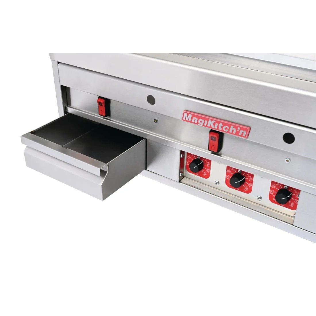 MagiKitch'n MKE Heavy Duty Chrome Electric Griddle - Image 5