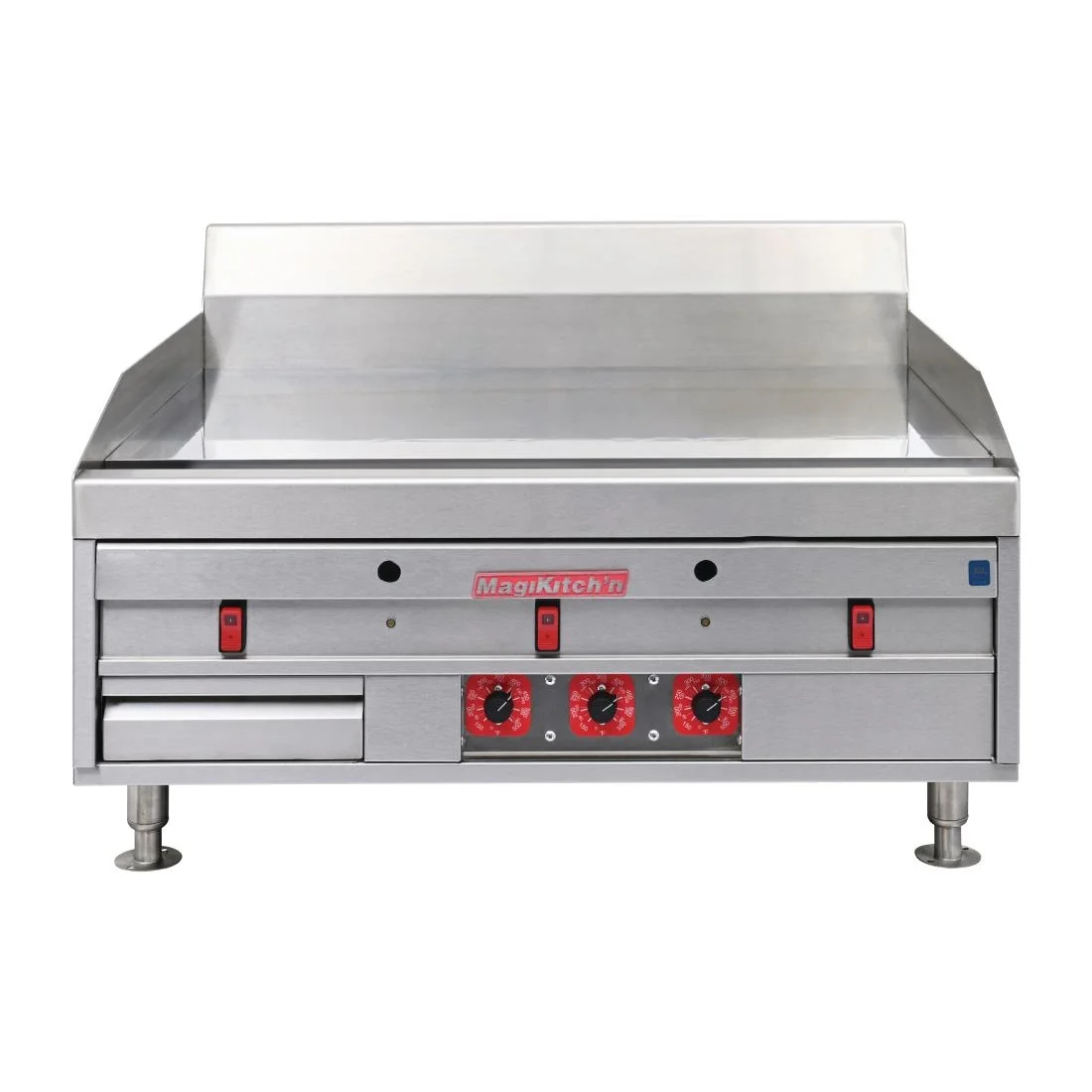 MagiKitch'n MKE Heavy Duty Chrome Electric Griddle - Image 6