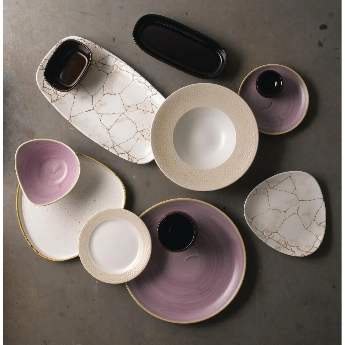 Churchill Stonecast Lavender Lotus Bowls 152mm (12 Pack) - Image 2