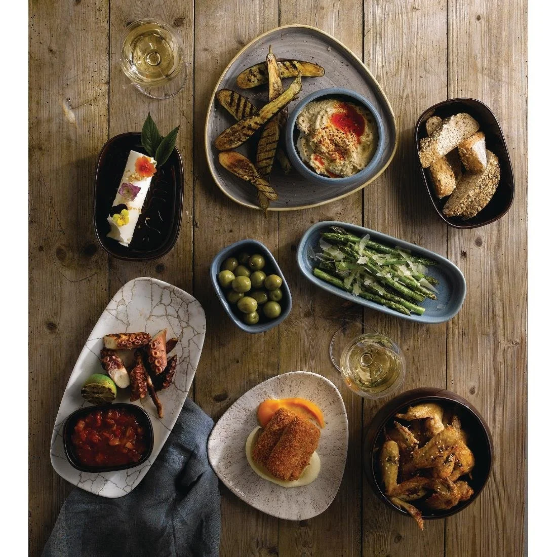 Churchill Emerge Oslo Blue Trays 230x95mm (6 Pack) - Image 7